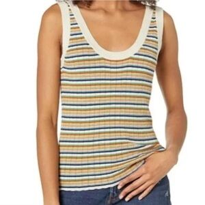 Madewell Jones Multi Stripe Ribbed Tank, S